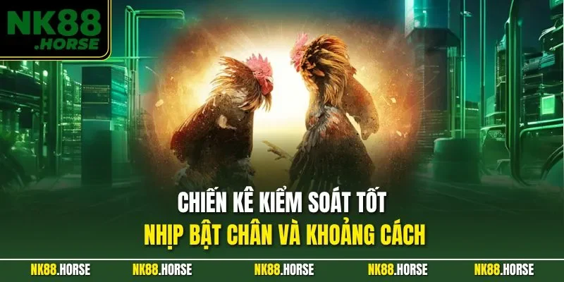 Chiến kê kiểm soát tốt nhịp bật chân và khoảng cách